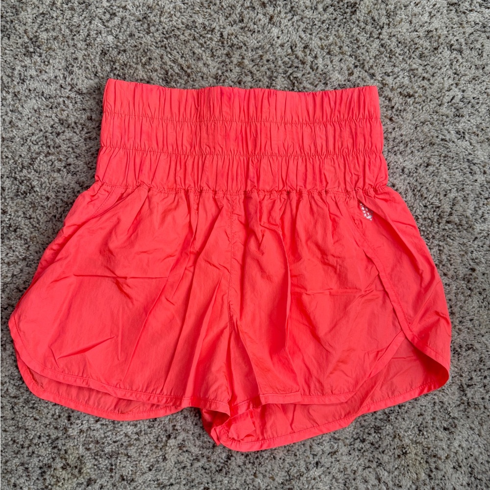 Free People Movement Coral Hot Shot Shorts